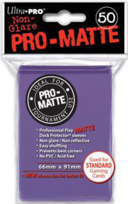 Ultra PRO - 50 unidades Pro-Matte Purple Standard Deck Protectors - Ultra PRO - MoxLand