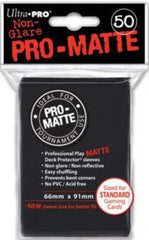 Deck Protector- 50 unidades Pro-Matte Preto Standard - Ultra PRO - MoxLand