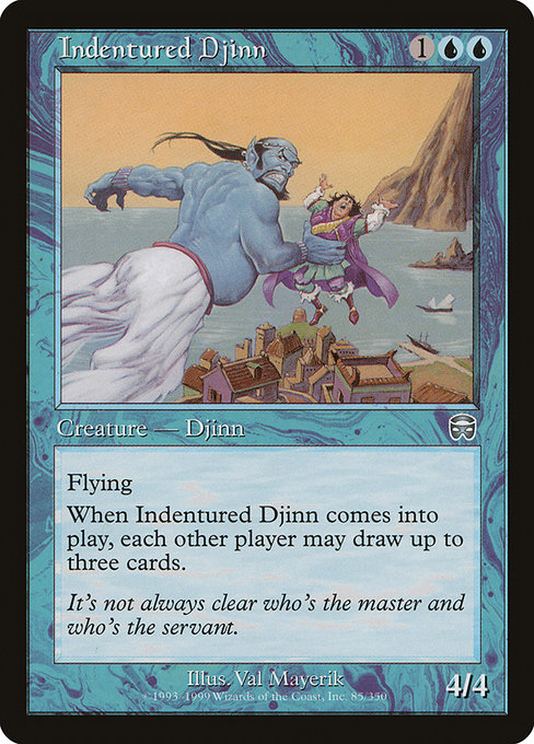 Gênio Assalariado / Indentured Djinn - Magic: The Gathering - MoxLand