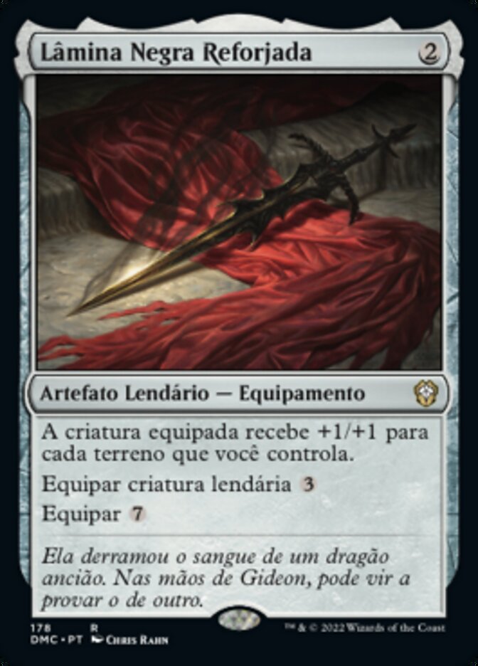 Lâmina Negra Reforjada / Blackblade Reforged - Magic: The Gathering - MoxLand