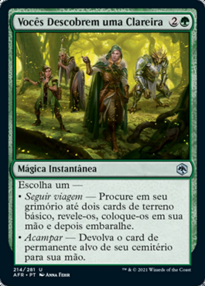 Vocês Descobrem uma Clareira / You Happen On a Glade - Magic: The Gathering - MoxLand