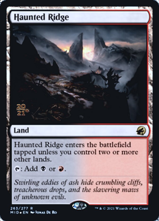 Cordilheira Assombrada / Haunted Ridge - Magic: The Gathering - MoxLand