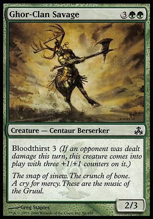 Selvagem do Clã de Ghor / Ghor-Clan Savage - Magic: The Gathering - MoxLand