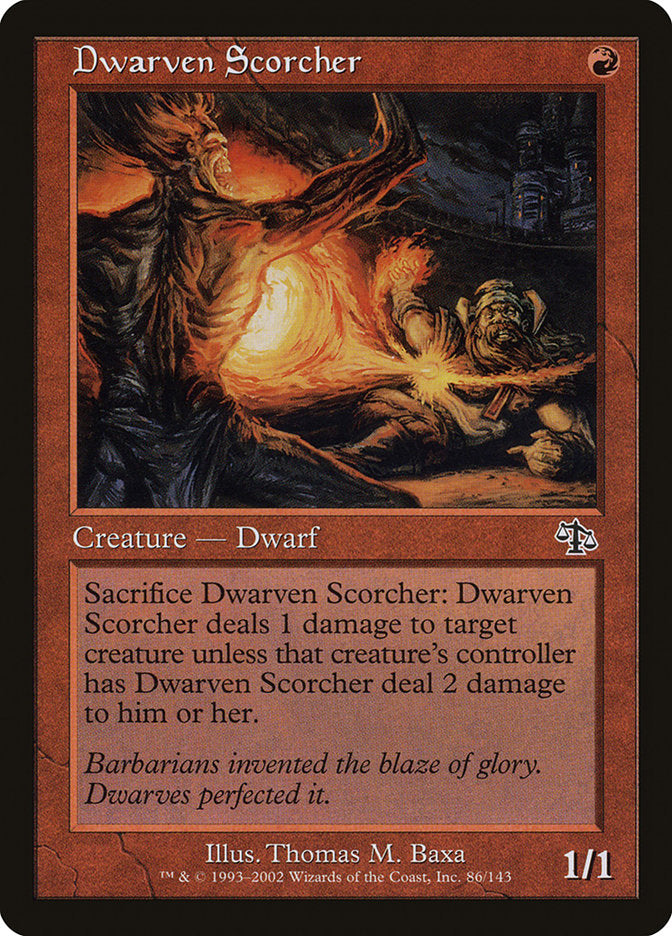 Anão Chamuscador / Dwarven Scorcher - Magic: The Gathering - MoxLand