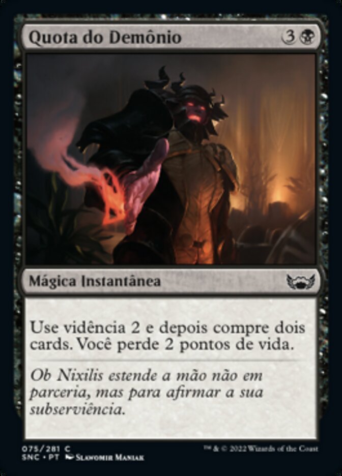 Quota do Demônio / Demon's Due - Magic: The Gathering - MoxLand