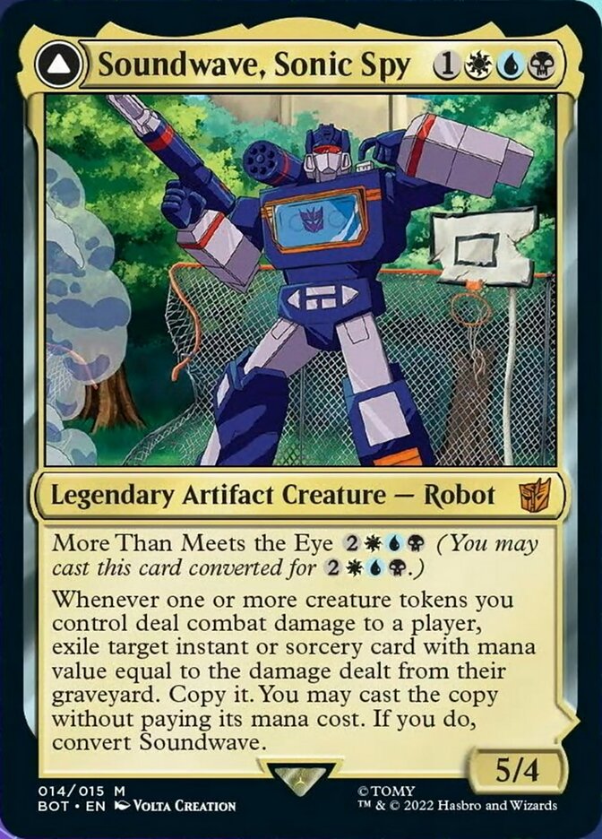 Soundwave, Espião Sônico / Soundwave, Sonic Spy - Magic: The Gathering - MoxLand