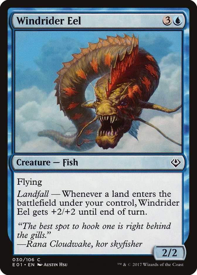 Enguia Galopa-Vento / Windrider Eel - Magic: The Gathering - MoxLand