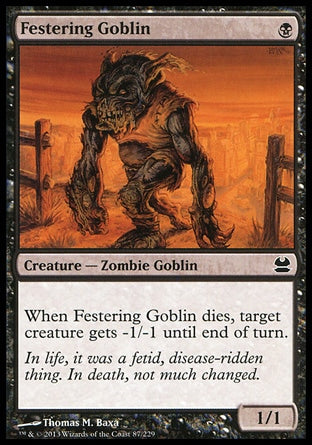 Goblin Apodrecido / Festering Goblin - Magic: The Gathering - MoxLand