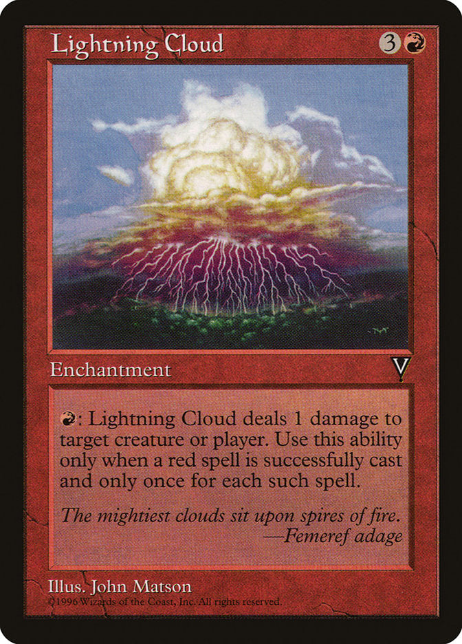 Nuvem de Raios / Lightning Cloud - Magic: The Gathering - MoxLand