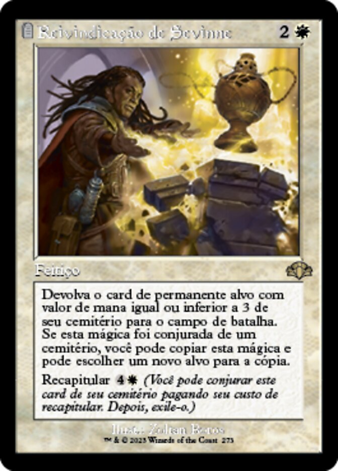 Reivindicação de Sevinne / Sevinne's Reclamation - Magic: The Gathering - MoxLand