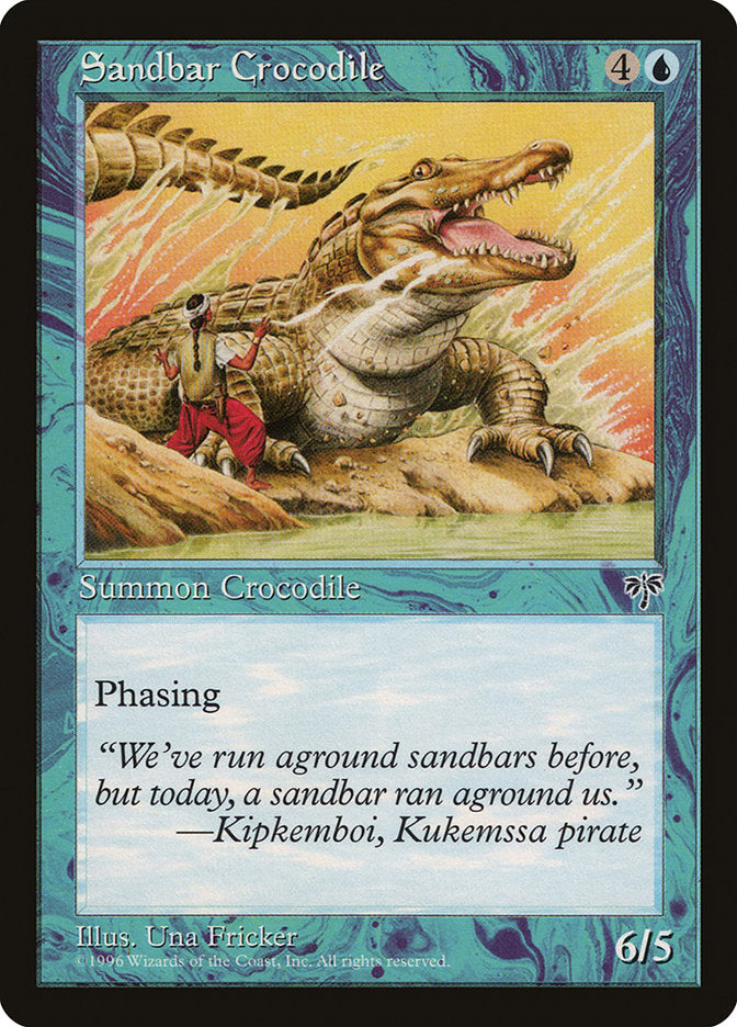 Crocodilo da Restinga / Sandbar Crocodile - Magic: The Gathering - MoxLand