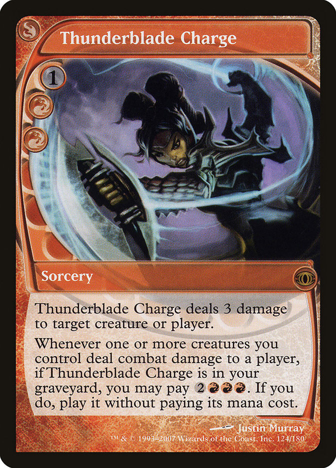 Lâmina Tempestuosa / Thunderblade Charge - Magic: The Gathering - MoxLand