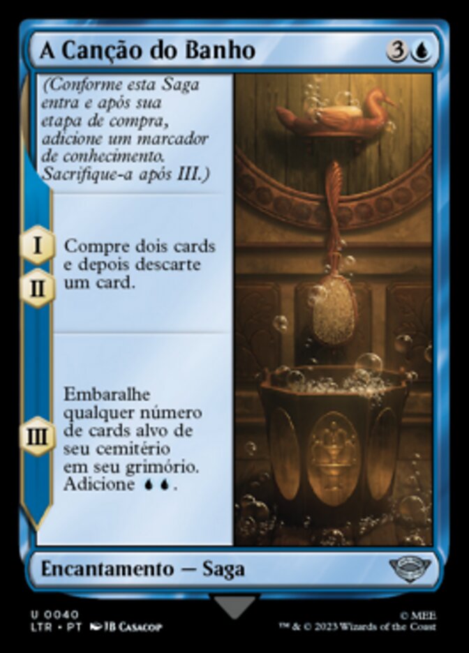 A Canção do Banho / The Bath Song - Magic: The Gathering - MoxLand