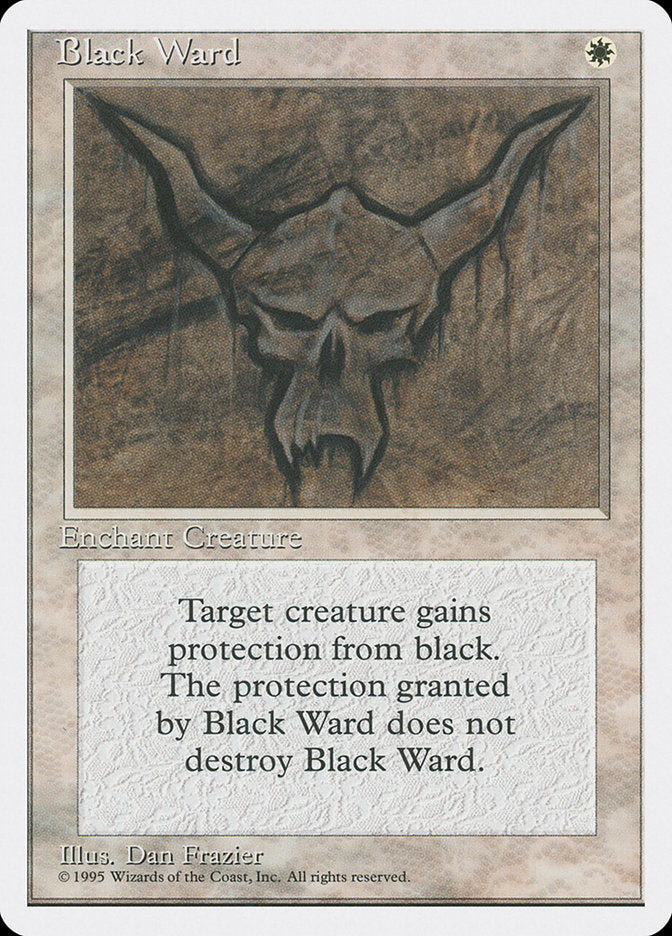 Defesa Preta / Black Ward - Magic: The Gathering - MoxLand