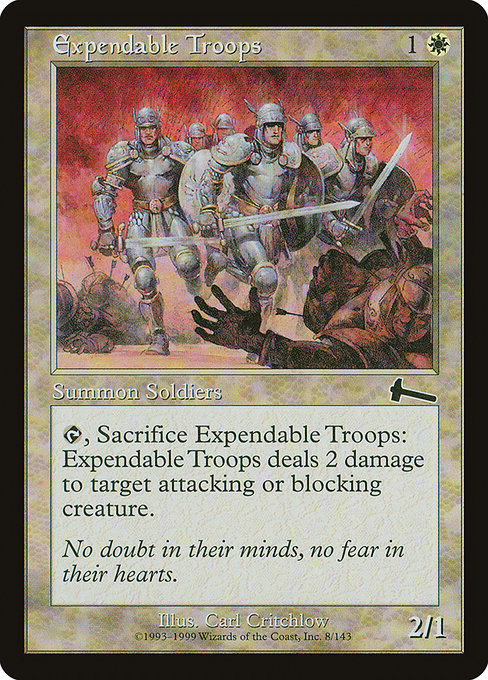 Tropas Dispensáveis / Expendable Troops - Magic: The Gathering - MoxLand