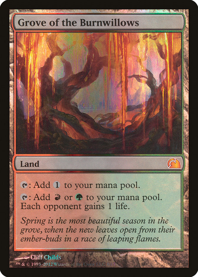 Bosque dos Salgueiros Ígneos / Grove of the Burnwillows - Magic: The Gathering - MoxLand