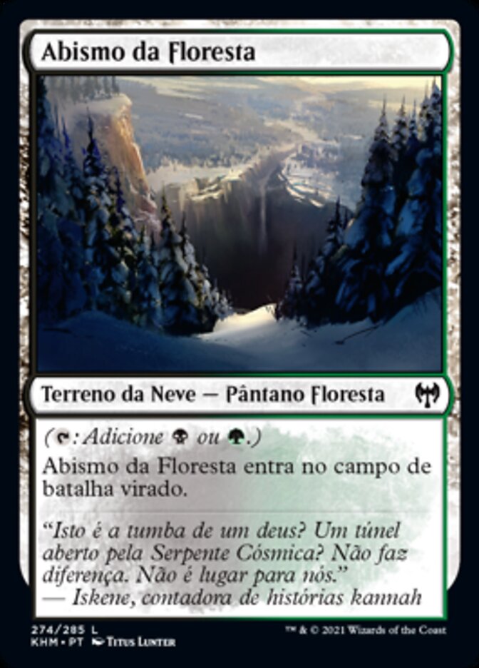 Abismo da Floresta / Woodland Chasm - Magic: The Gathering - MoxLand