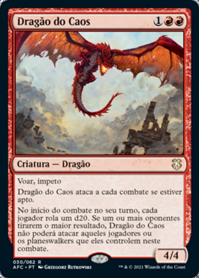 Dragão do Caos / Chaos Dragon - Magic: The Gathering - MoxLand