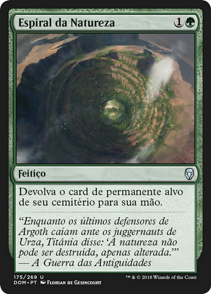 Espiral da Natureza / Nature's Spiral - Magic: The Gathering - MoxLand