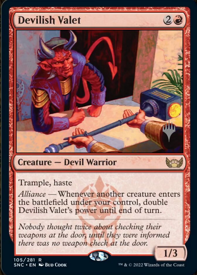 Recepcionista Diabólico / Devilish Valet - Magic: The Gathering - MoxLand