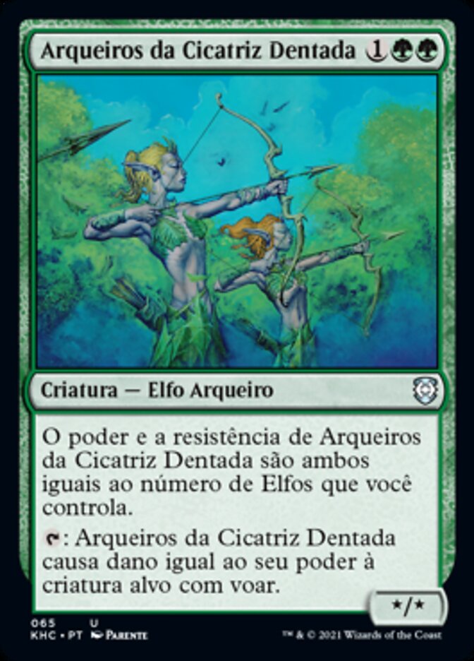 Arqueiros da Cicatriz Dentada / Jagged-Scar Archers - Magic: The Gathering - MoxLand