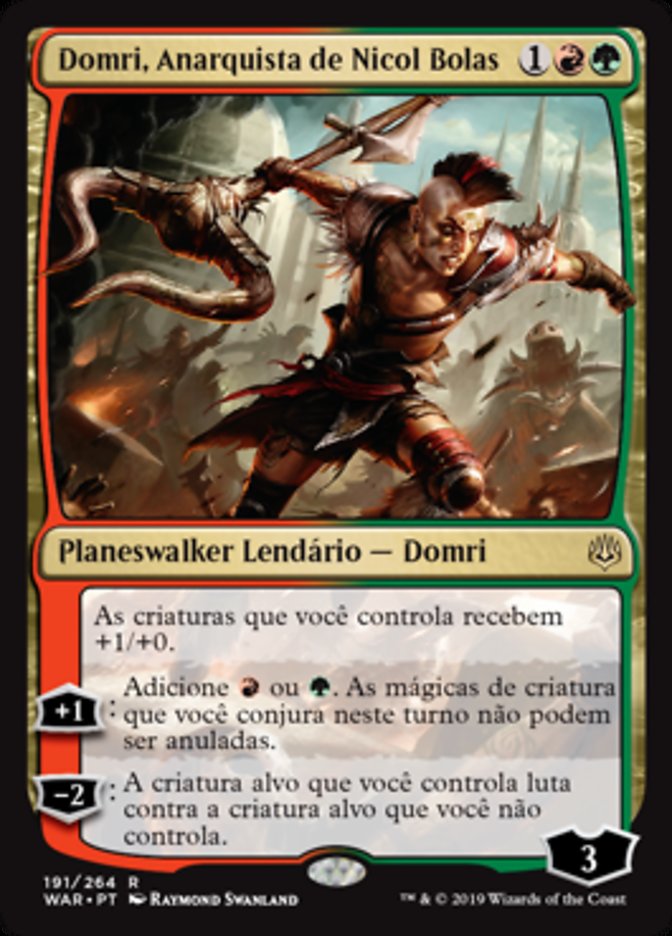 Domri, Anarquista de Nicol Bolas / Domri, Anarch of Bolas - Magic: The Gathering - MoxLand