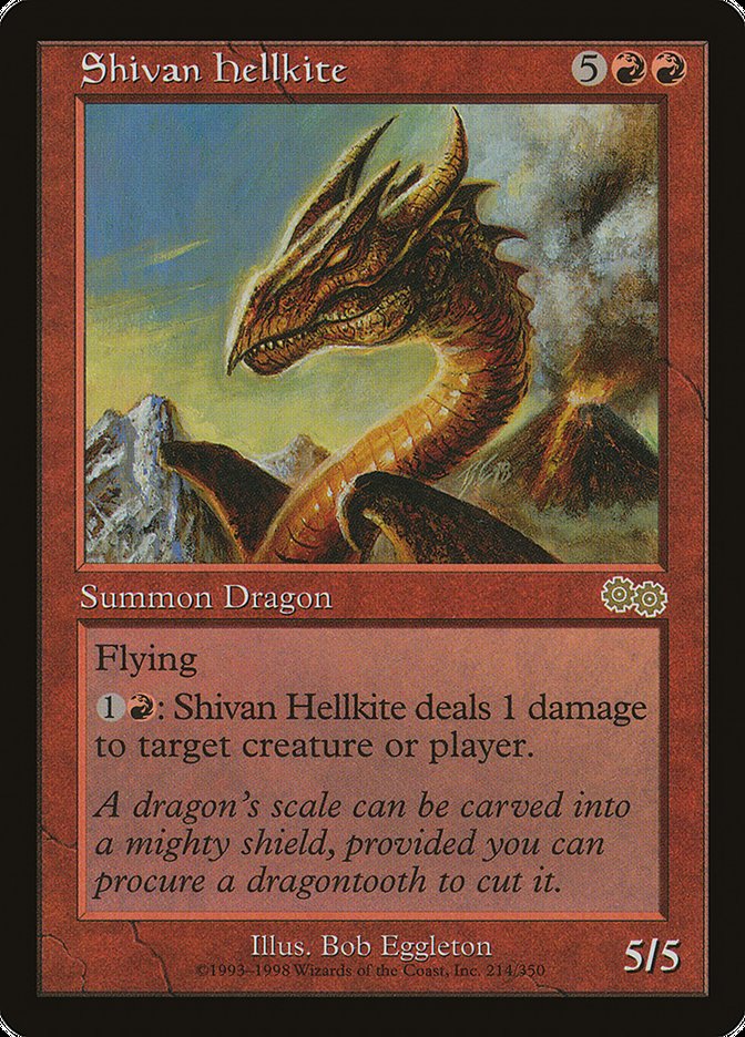 Dragão Avérneo de Shiv / Shivan Hellkite - Magic: The Gathering - MoxLand