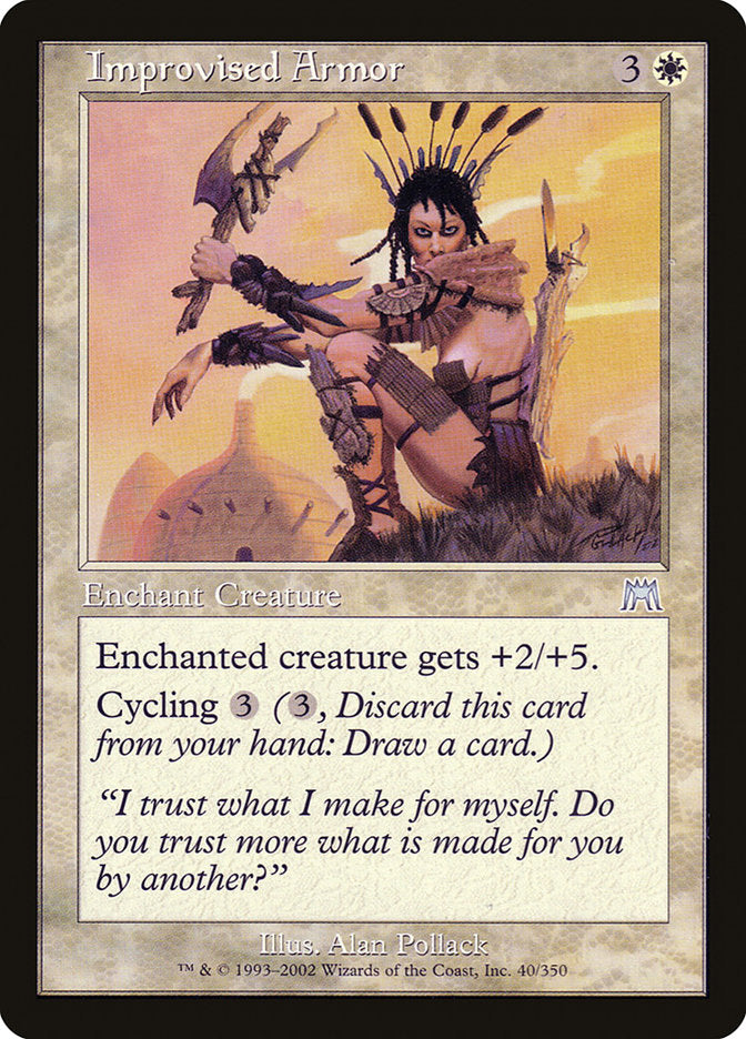 Armadura Improvisada / Improvised Armor - Magic: The Gathering - MoxLand