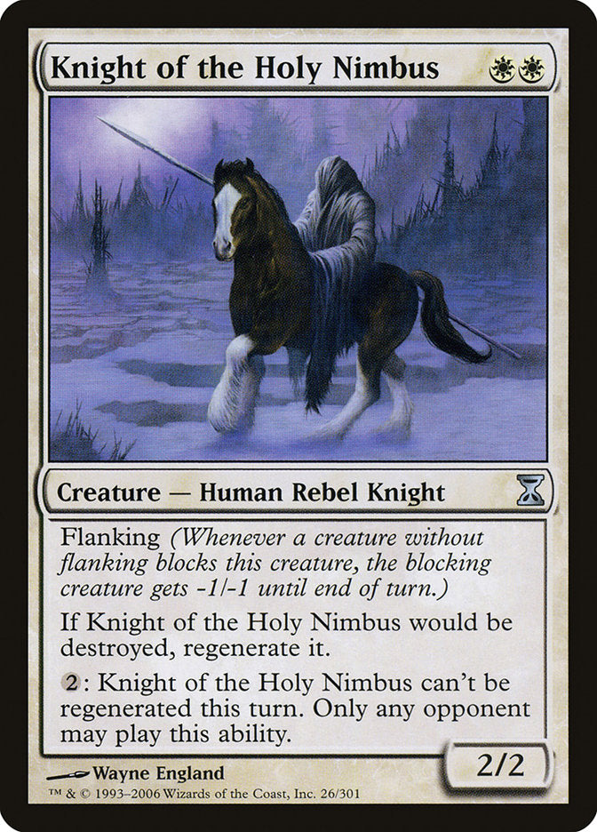 Cavaleiro do Nimbo Sagrado / Knight of the Holy Nimbus - Magic: The Gathering - MoxLand