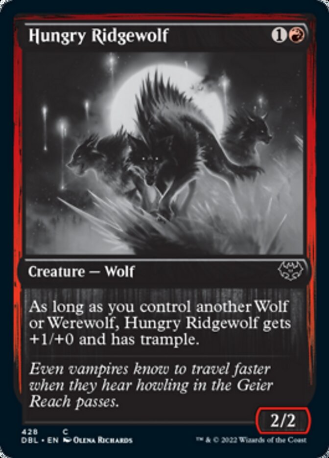 Lobo-de-crina Faminto / Hungry Ridgewolf - Magic: The Gathering - MoxLand