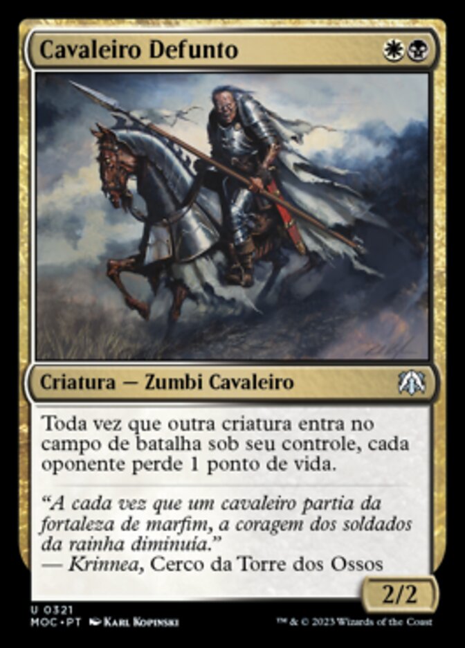 Cavaleiro Defunto / Corpse Knight - Magic: The Gathering - MoxLand