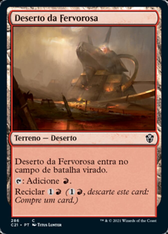 Deserto da Fervorosa / Desert of the Fervent - Magic: The Gathering - MoxLand