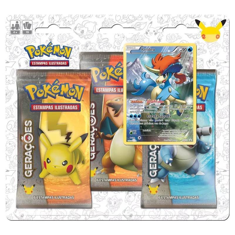 Blister Triplo - Gerações Keldeo - Pokémon TCG - MoxLand