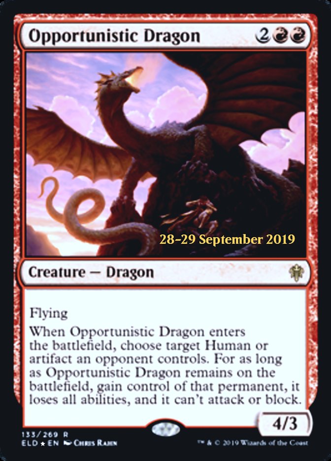 Dragão Oportunista / Opportunistic Dragon - Magic: The Gathering - MoxLand