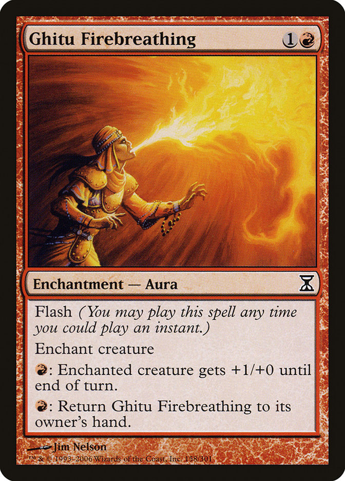 Ghitu Hálito de Fogo / Ghitu Firebreathing - Magic: The Gathering - MoxLand