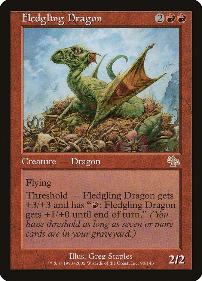 Dragão Inexperiente / Fledgling Dragon - Magic: The Gathering - MoxLand