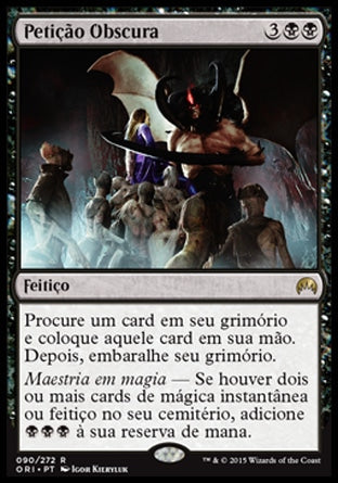 Petição Obscura / Dark Petition - Magic: The Gathering - MoxLand