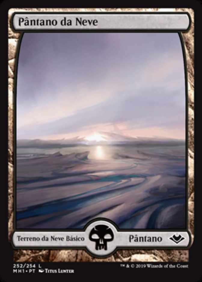 Pântano da Neve / Snow-Covered Swamp - Magic: The Gathering - MoxLand