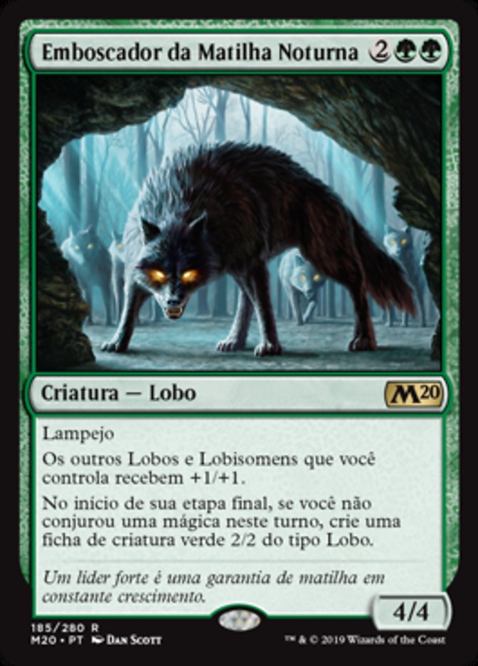 Emboscador da Matilha Noturna / Nightpack Ambusher - Magic: The Gathering - MoxLand