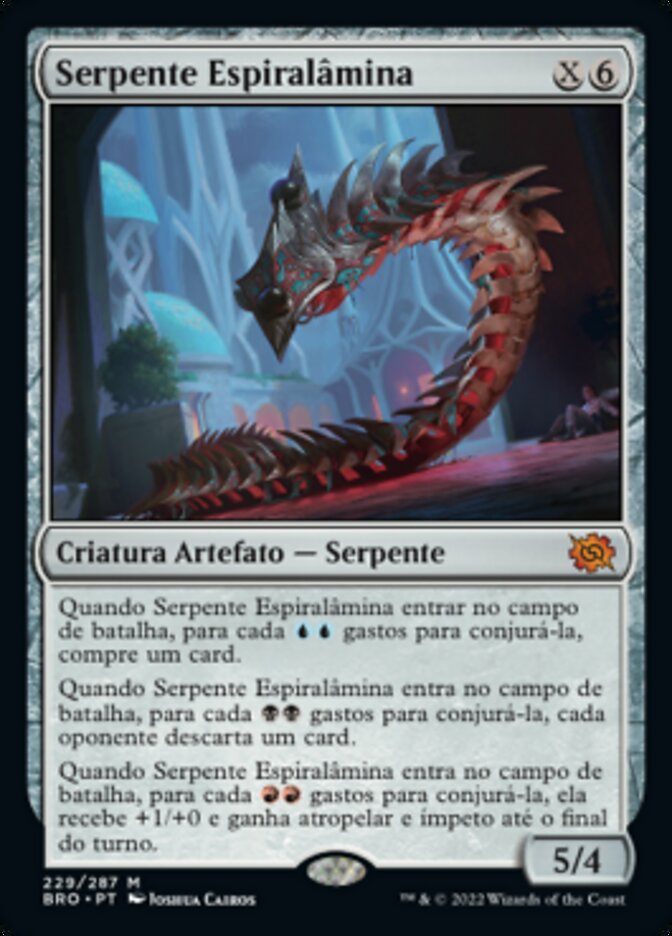 Serpente Espiralâmina / Bladecoil Serpent - Magic: The Gathering - MoxLand