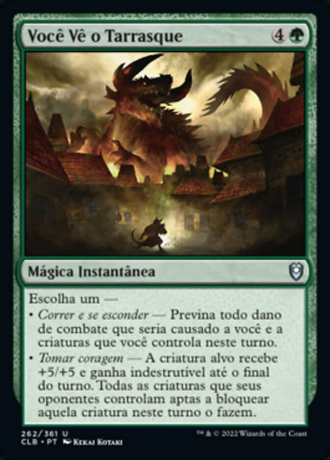 Você Vê o Tarrasque / You Look Upon the Tarrasque - Magic: The Gathering - MoxLand