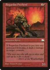 Flamidemo de Bogardan / Bogardan Firefiend - Magic: The Gathering - MoxLand