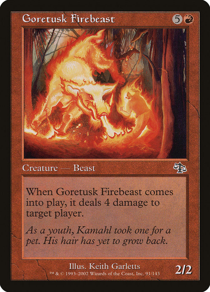 Besta Ígnea Escornadora / Goretusk Firebeast - Magic: The Gathering - MoxLand