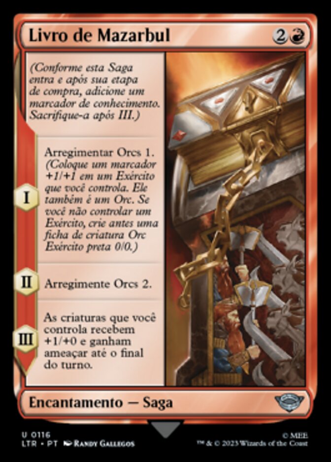 Livro de Mazarbul / Book of Mazarbul - Magic: The Gathering - MoxLand