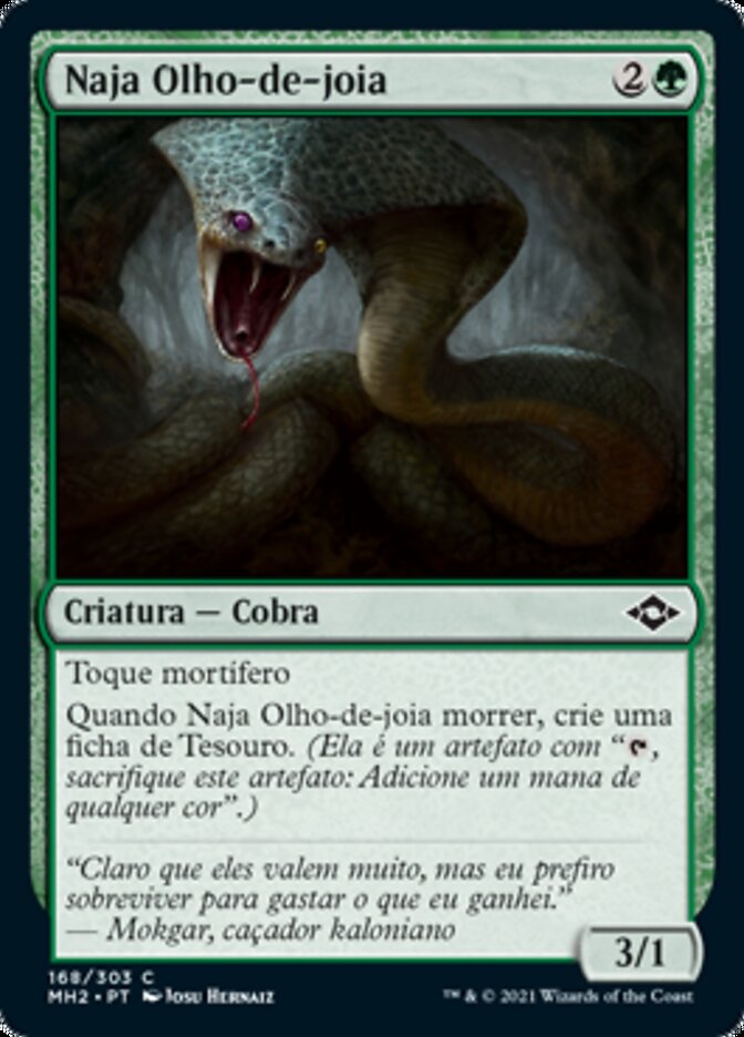 Naja Olho-de-joia / Jewel-Eyed Cobra - Magic: The Gathering - MoxLand