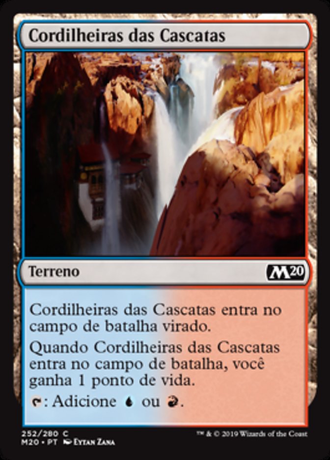 Cordilheiras das Cascatas / Swiftwater Cliffs - Magic: The Gathering - MoxLand