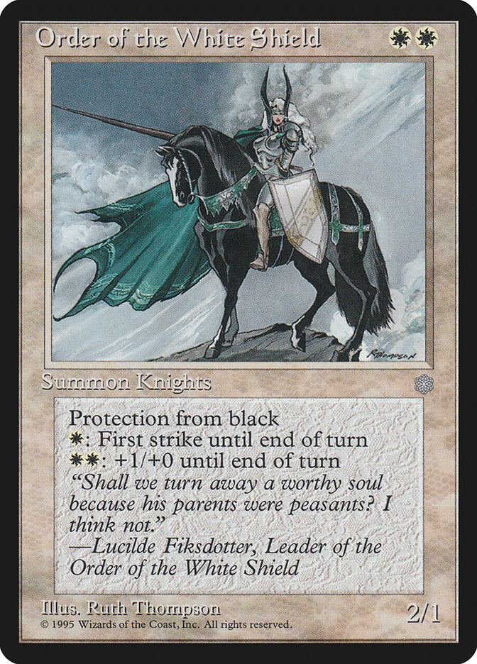 Ordem do Escudo Branco / Order of the White Shield - Magic: The Gathering - MoxLand