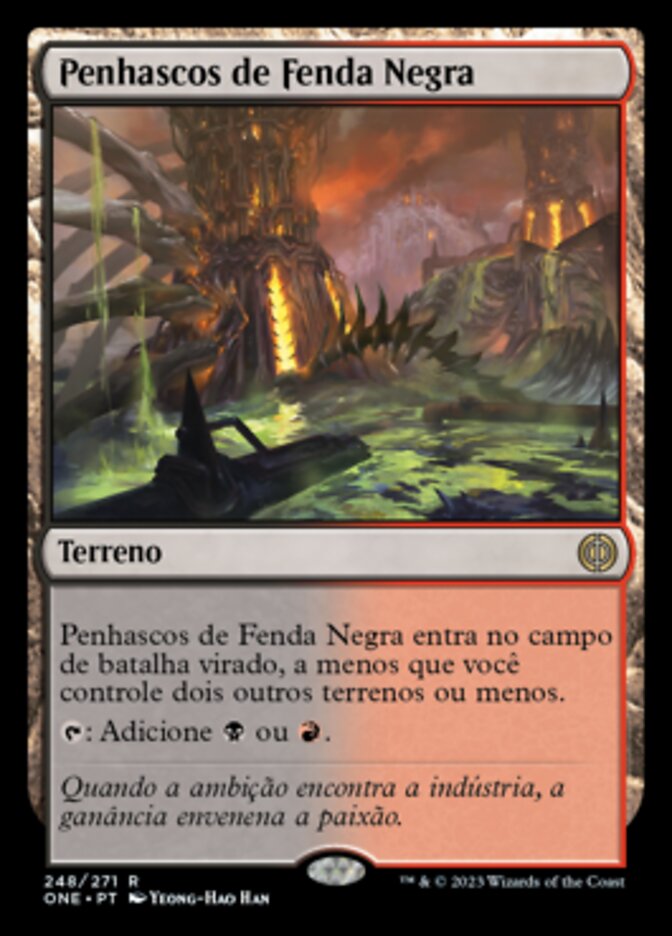 Penhascos de Fenda Negra / Blackcleave Cliffs - Magic: The Gathering - MoxLand