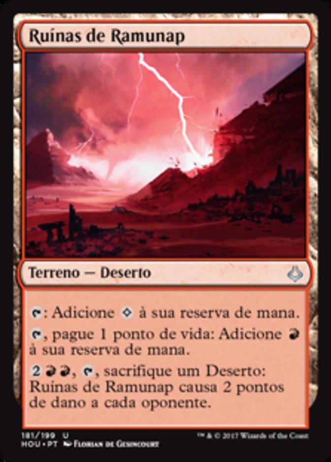 Ruínas de Ramunap / Ramunap Ruins - Magic: The Gathering - MoxLand