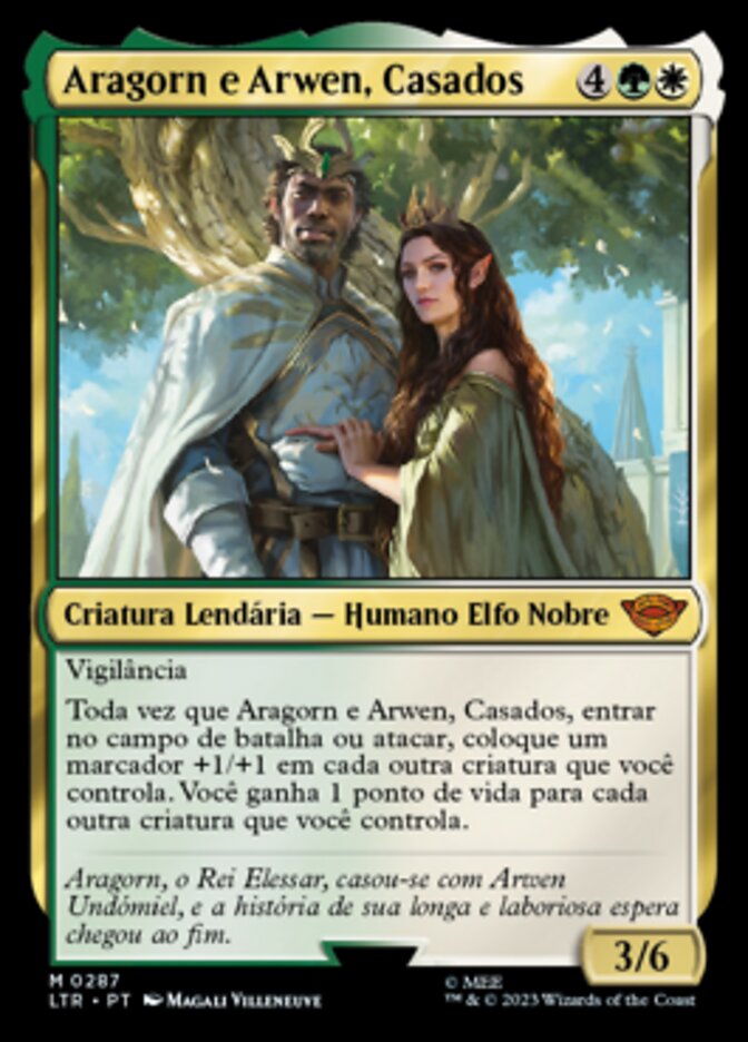 Aragorn e Arwen, Casados / Aragorn and Arwen, Wed - Magic: The Gathering - MoxLand